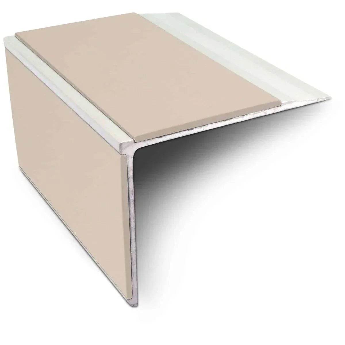 - NSL27 75x58mm DDA Compliant Aluminum Non-Slip Stair Nosing with PVC - Aluminium