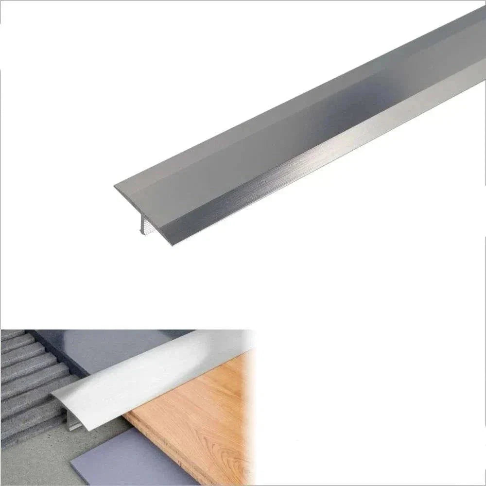 A56 26mm Anodised Aluminium Threshold Trim T Bar Transition Strip For Tiles - Inova Stair Nosings