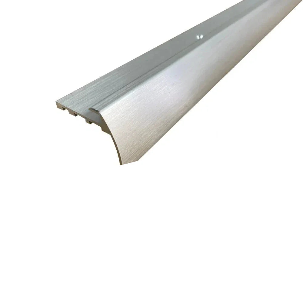 TVB 37.5 x 35mm Anodised Aluminium Bull Nose LVT Stair Nosing 5mm Flooring Edge Trim - Inova Stair Nosings