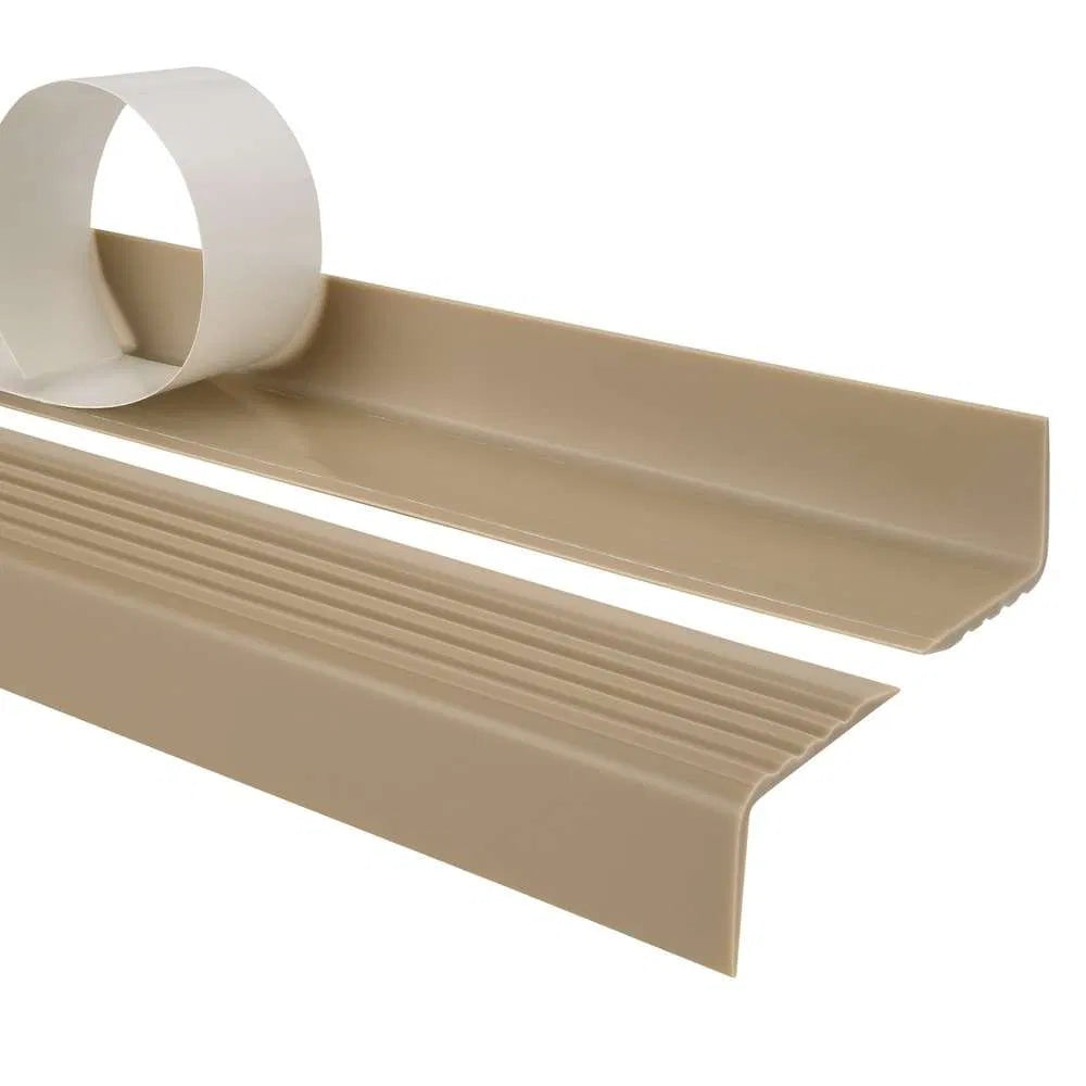 Flexible Anti-Slip Self-Adhesive Stair Nosing 40x25mm PVC Stair Edge Trim for Safe Steps 735-ND - Inova Stair Nosings