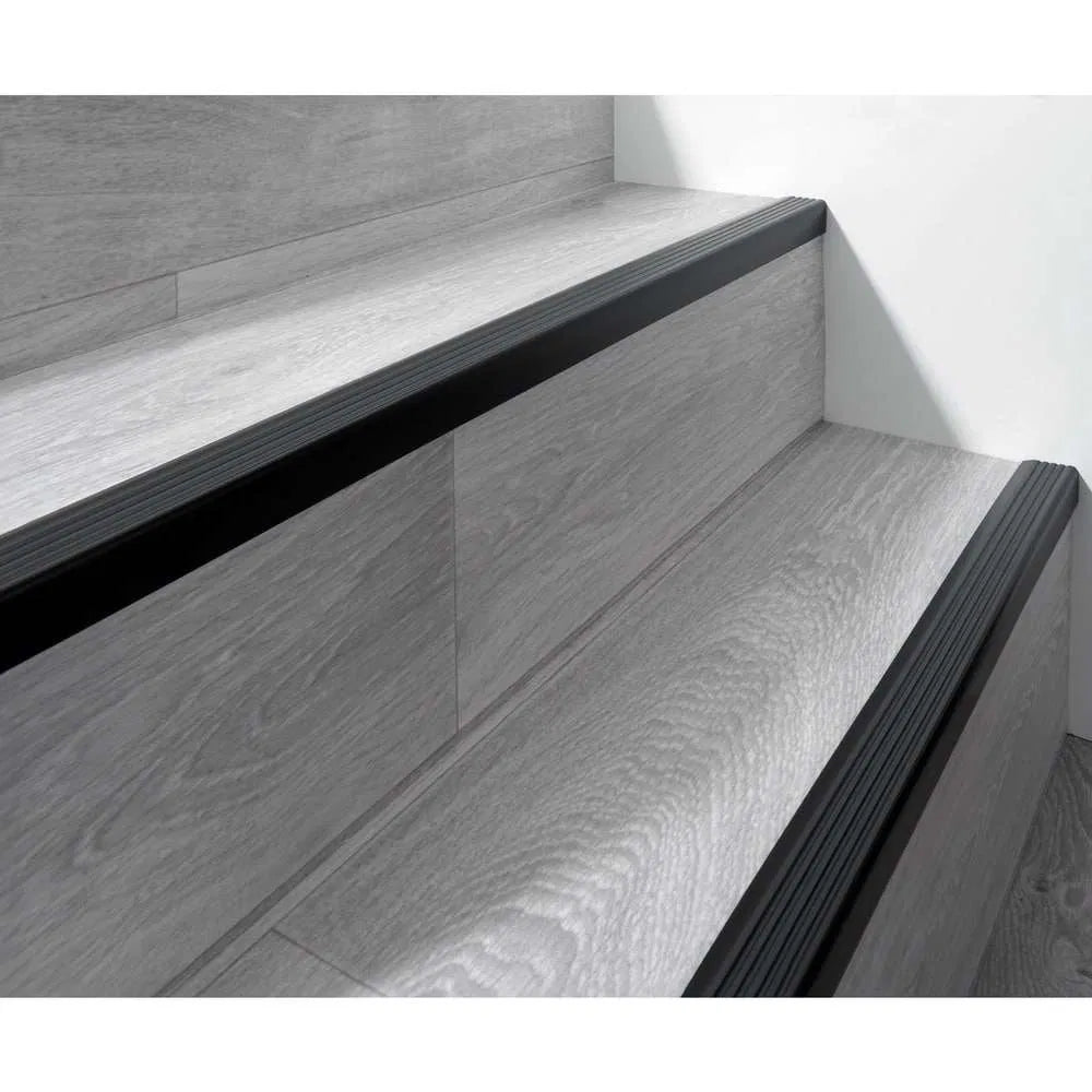 Flexible Anti-Slip Self-Adhesive Stair Nosing 40x25mm PVC Stair Edge Trim for Safe Steps 735-ND - Inova Stair Nosings