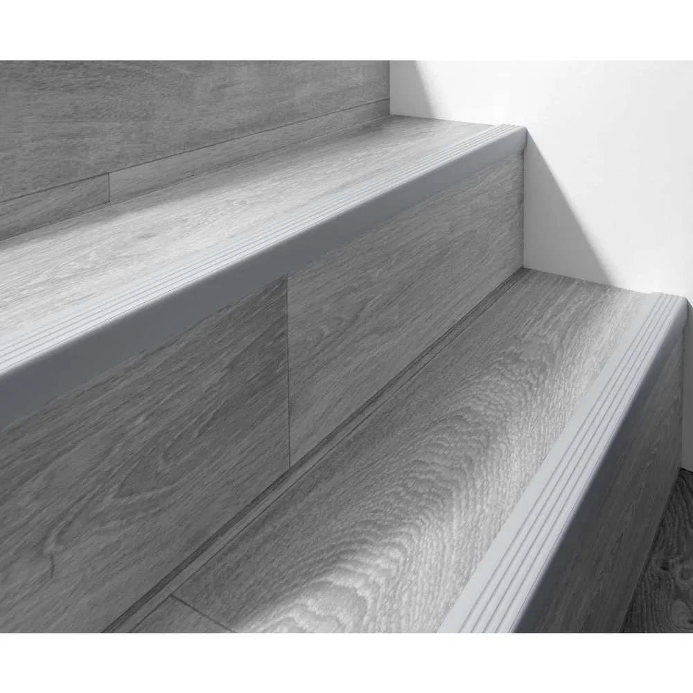 Flexible Anti-Slip Self-Adhesive Stair Nosing 40x25mm PVC Stair Edge Trim for Safe Steps 735-ND - Inova Stair Nosings
