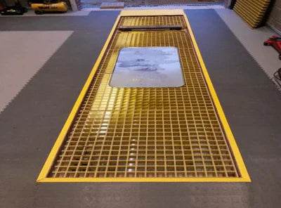 50mm GRP Open Mesh Grating for Ramps, Walkways & Covers Slip Resistant, Corrosion Resistant Gratings