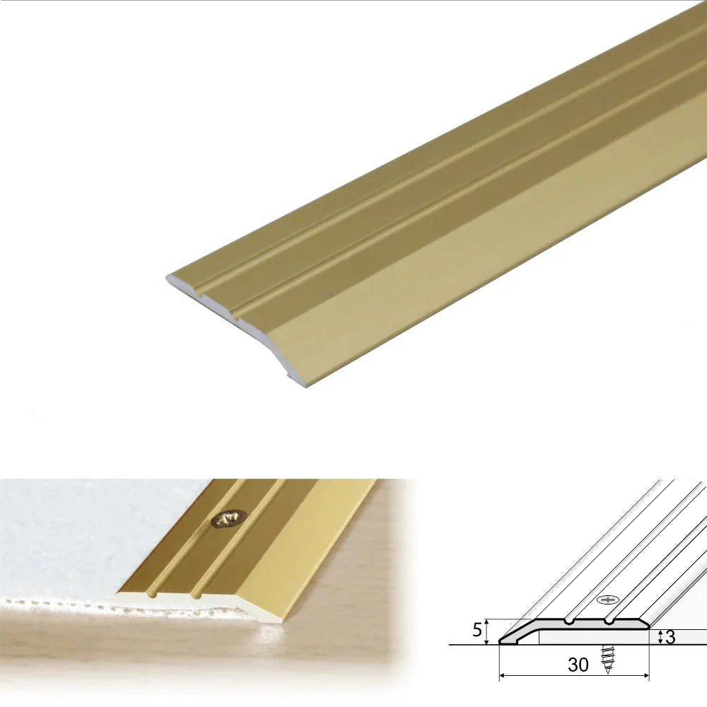30mm Anodised Aluminium Door Threshold Ramp Profile - Inova Stair Nosings