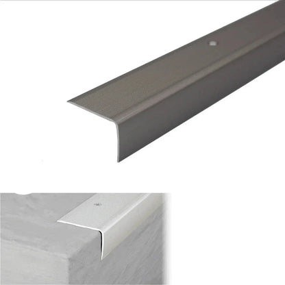 A42 Aluminium Non Slip Stair Nosing Edge Trim 41x26.6mm - Inova Stair Nosings