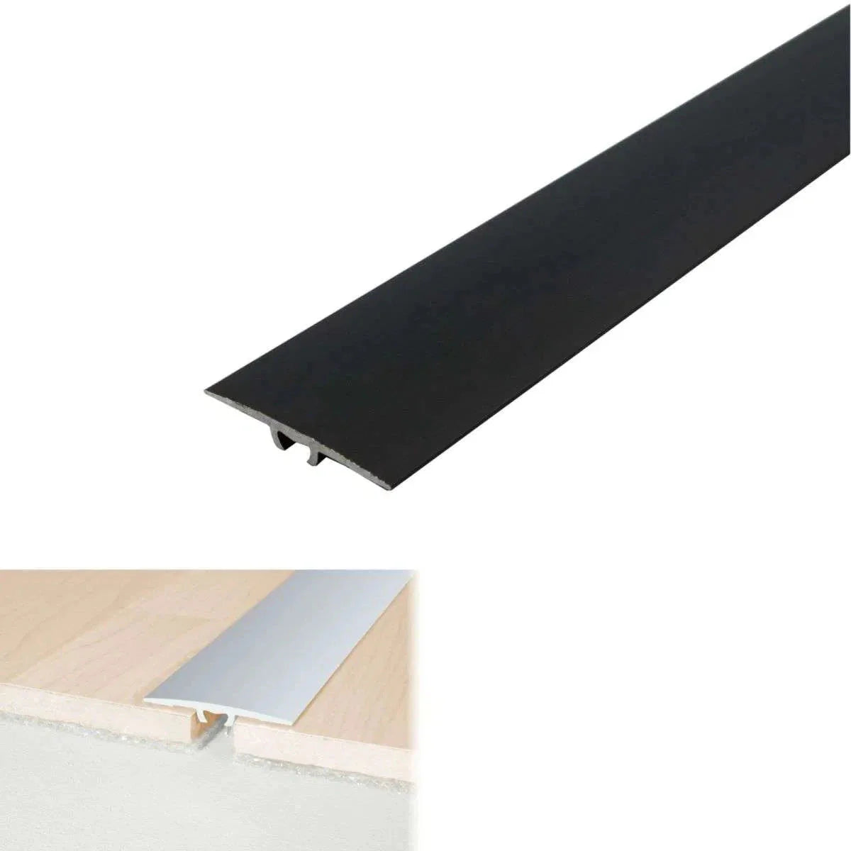 A68 36mm Anodised Aluminium Flat Door Threshold Strip - Inova Stair Nosings