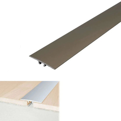 A68 36mm Anodised Aluminium Flat Door Threshold Strip - Inova Stair Nosings