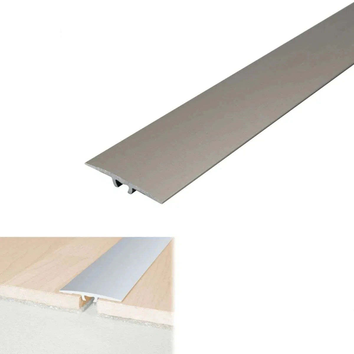 A68 36mm Anodised Aluminium Flat Door Threshold Strip - Inova Stair Nosings