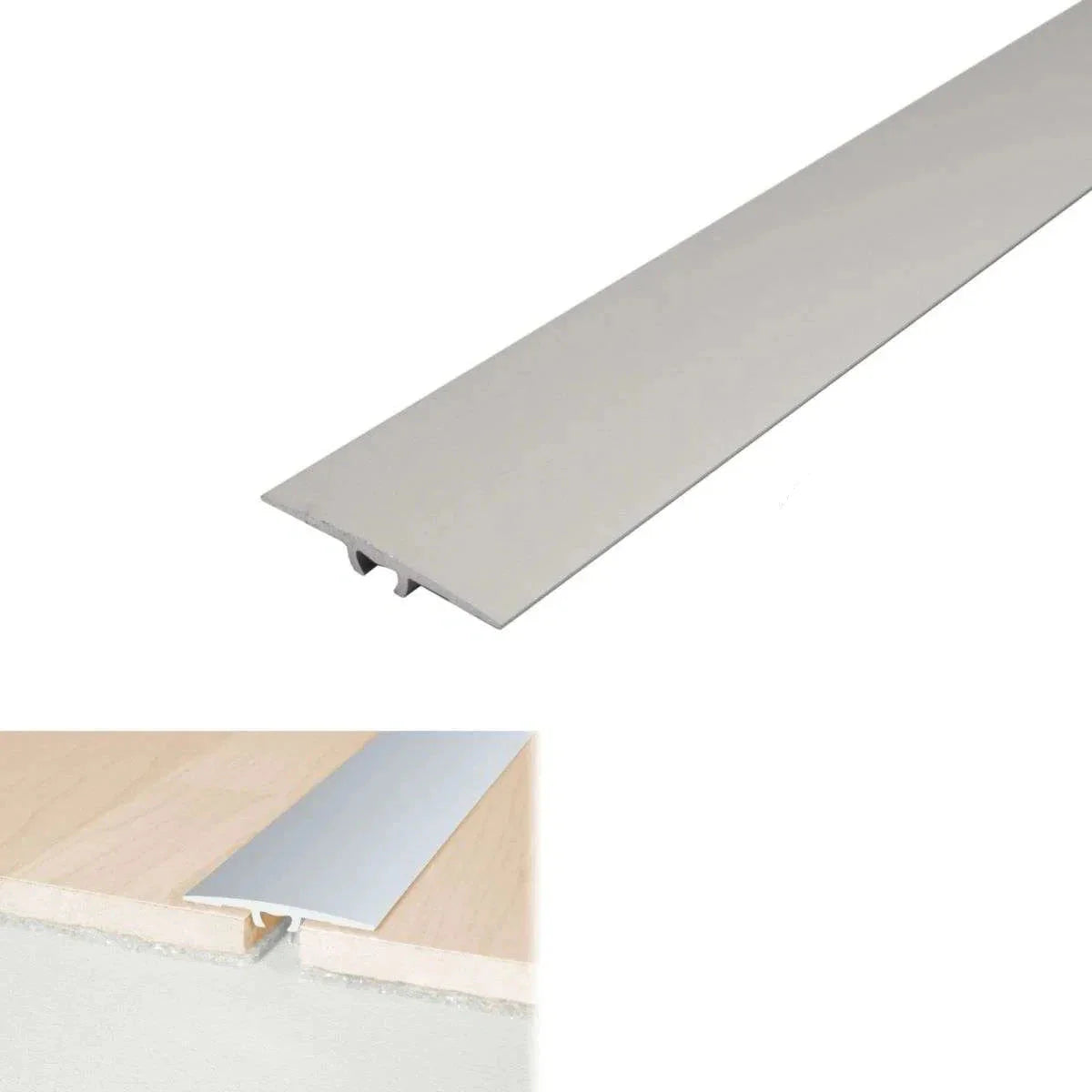 A68 36mm Anodised Aluminium Flat Door Threshold Strip - Inova Stair Nosings
