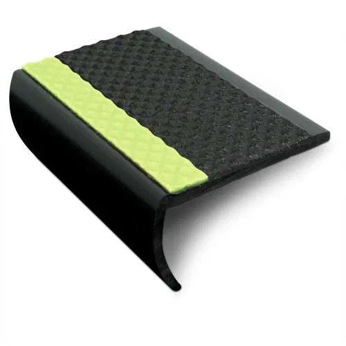 ASB 65x36mm Non-Slip Tredsafe PVC Stair Nosing - Slimline Aluminum - Inova Stair Nosings