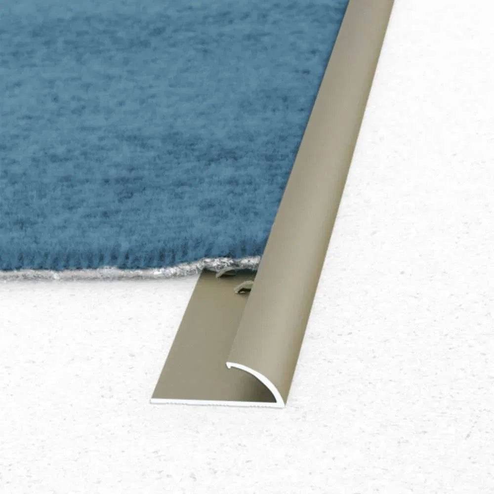  - C07 10mm Anodised Aluminium Single Edge Carpet Profile - Carpet Profile
