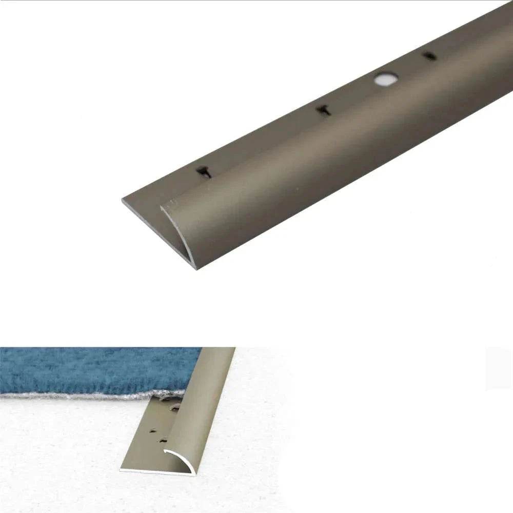  - C07 10mm Anodised Aluminium Single Edge Carpet Profile - Carpet Profile