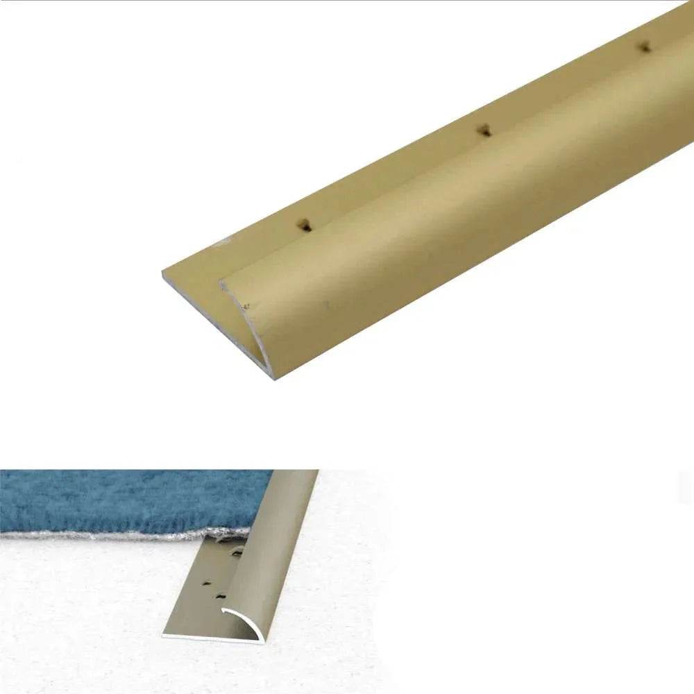 - C07 10mm Anodised Aluminium Single Edge Carpet Profile - Carpet Profile