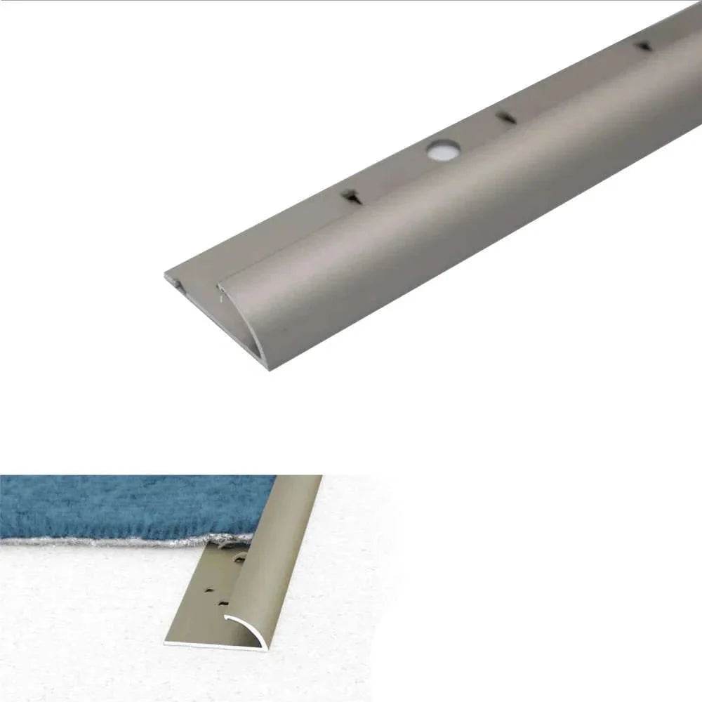  - C07 10mm Anodised Aluminium Single Edge Carpet Profile - Carpet Profile