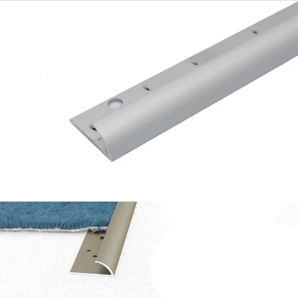  - C07 10mm Anodised Aluminium Single Edge Carpet Profile - Carpet Profile