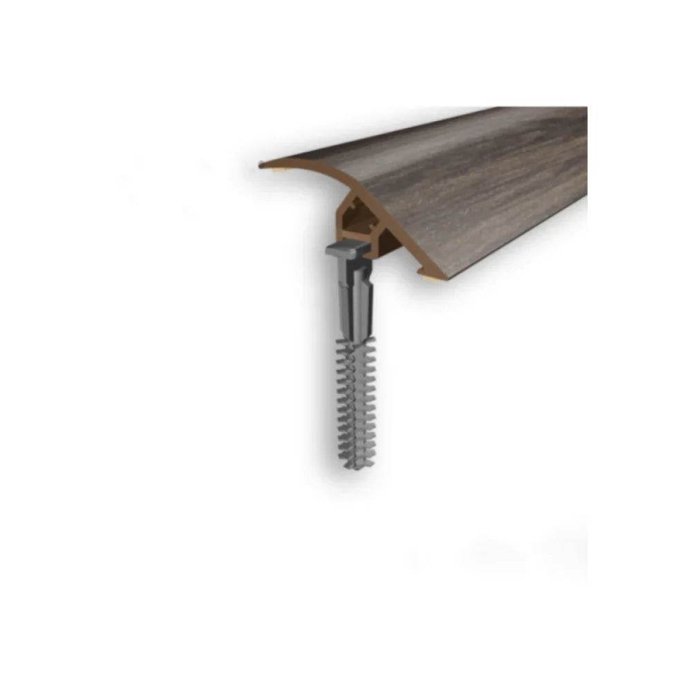  - D-PS400 40mm PVC Wood Effect Door Threshold Ramp Profile - Ramp profile