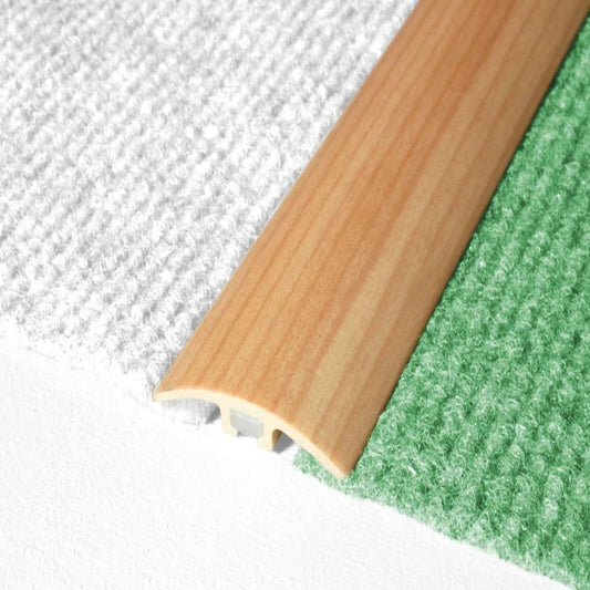 E66 32mm PVC Wood Effect Door Threshold Strip - Inova Stair Nosings