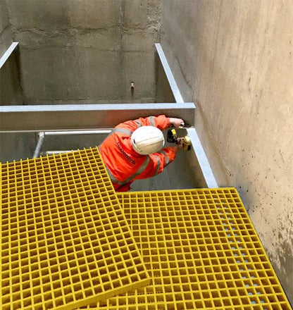 50mm GRP Open Mesh Grating for Ramps, Walkways & Covers Slip Resistant, Corrosion Resistant Gratings