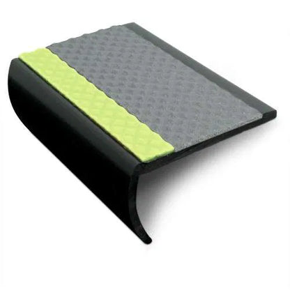 ASB 65x36mm Non-Slip Tredsafe PVC Stair Nosing - Slimline Aluminum - Inova Stair Nosings