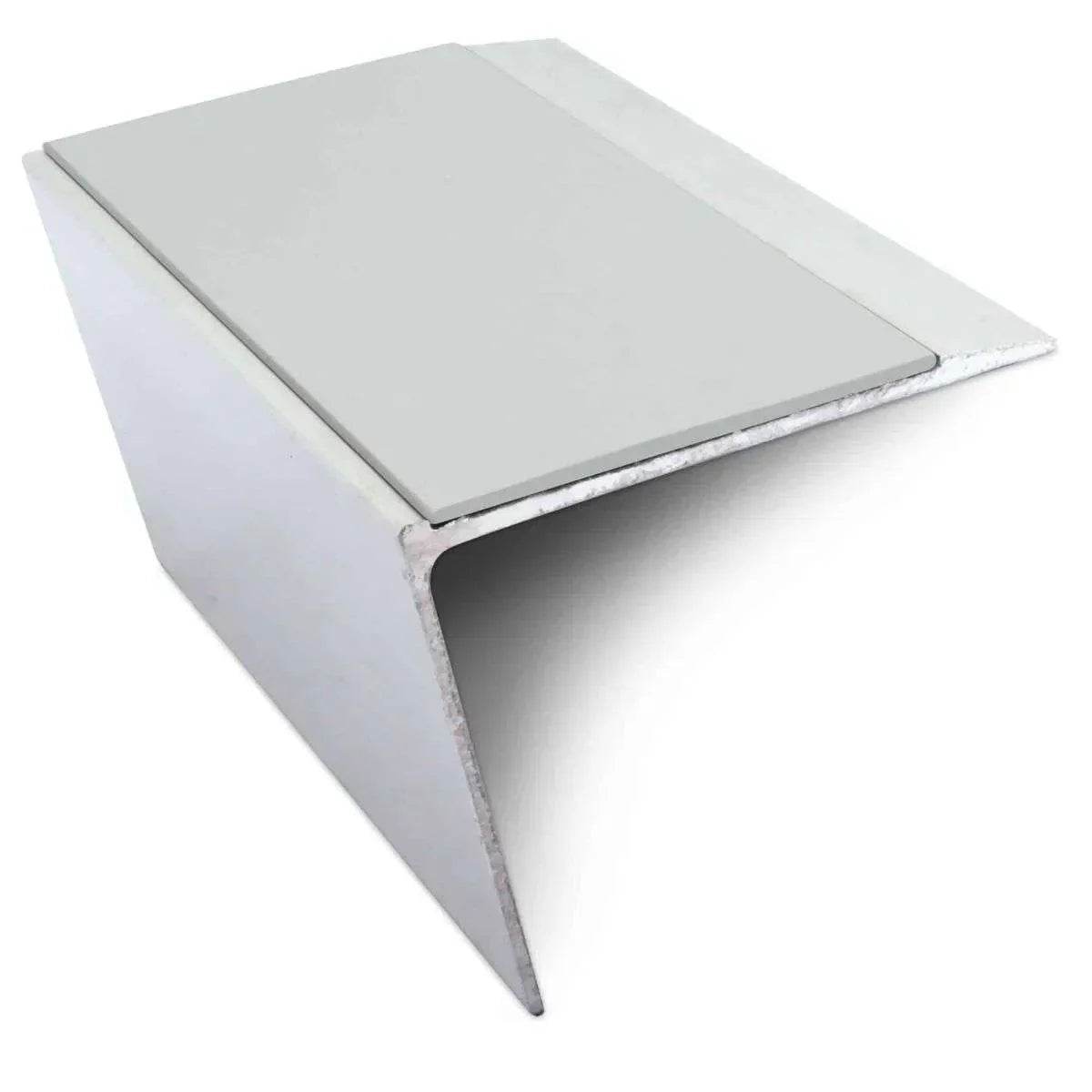  - NSL26 67x55mm DDA Aluminium Non-Slip Stair Nosing Edge Trim - Aluminium