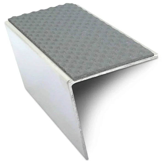  - NSL20 Tredsafe 57 x 55mm DDA Compliant Aluminium Non Slip Stair Nosing Edge Trim With Pvc Insert - 