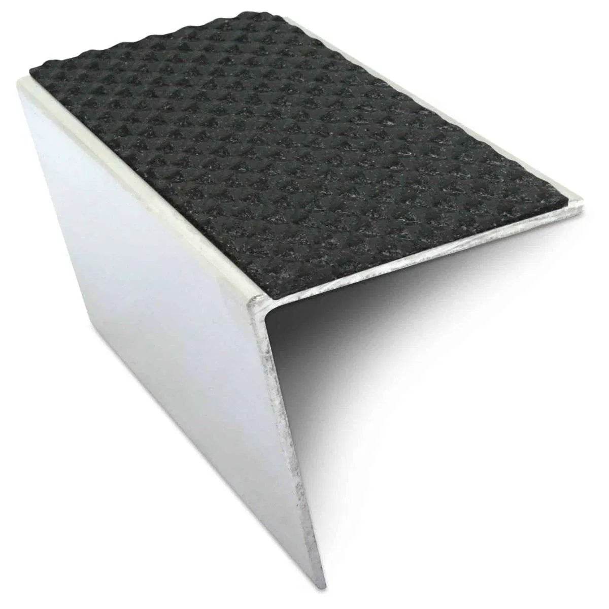  - NSL20 Tredsafe 57 x 55mm DDA Compliant Aluminium Non Slip Stair Nosing Edge Trim With Pvc Insert - 