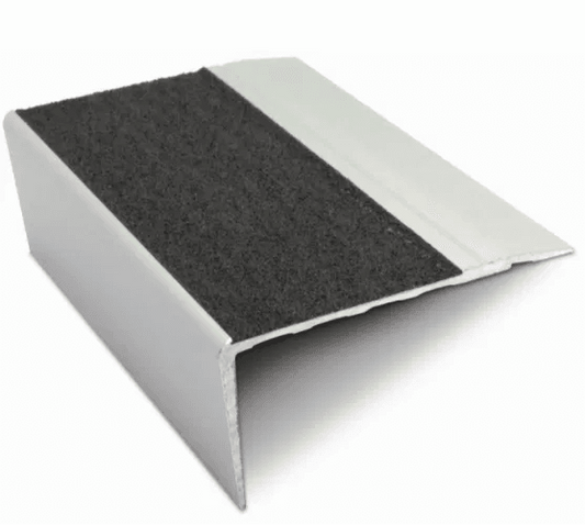  - NSL23 68 x 33mm Aluminium Non Slip Stair Nosing Edge Trim With Pvc Insert - 
