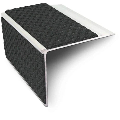  - NSL27 Tredsafe 75mm x 58mm DDA Compliant Aluminium Non Slip Stair Nosing Edge Trim With Pvc Insert - 