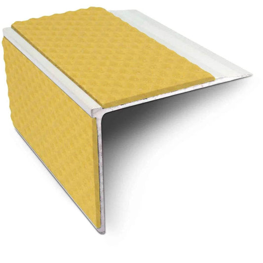  - NSL27 Tredsafe 75mm x 58mm DDA Compliant Aluminium Non Slip Stair Nosing Edge Trim With Pvc Insert - 
