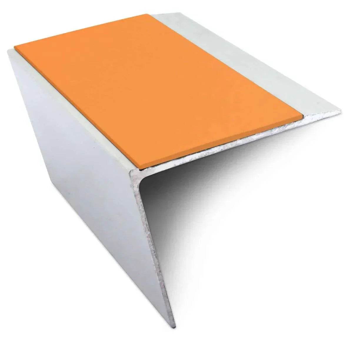  - NSL26 67x55mm DDA Aluminium Non-Slip Stair Nosing Edge Trim - Aluminium