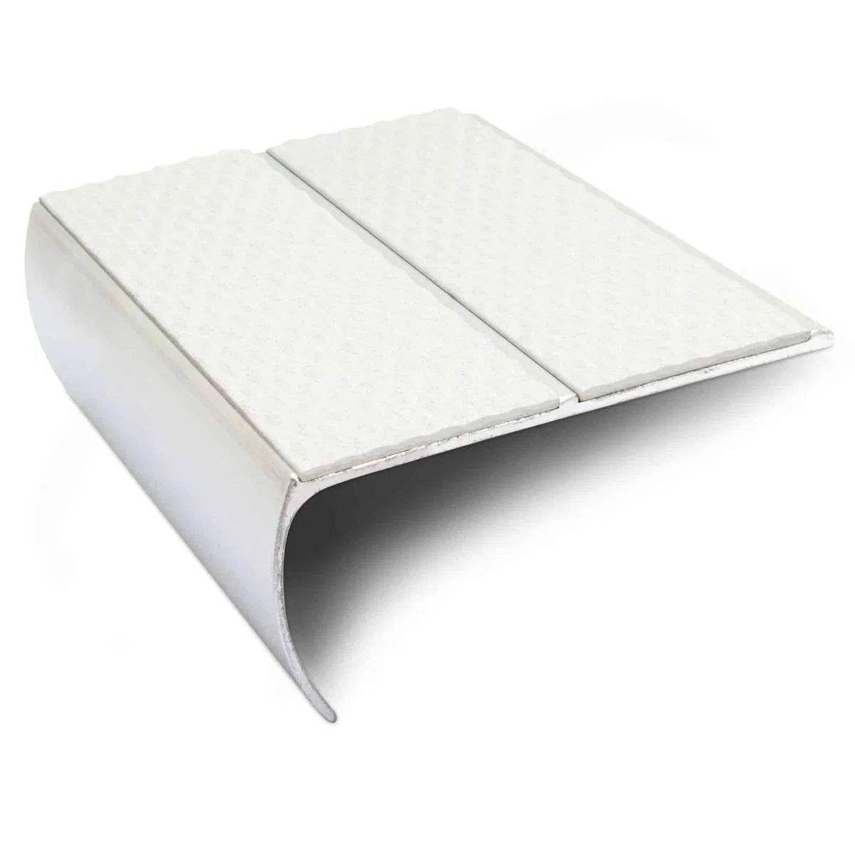  - NSL29 Tredsafe 87 x 40mm Aluminium Non Slip Stair Nosing Edge Trim With PVC Insert - 