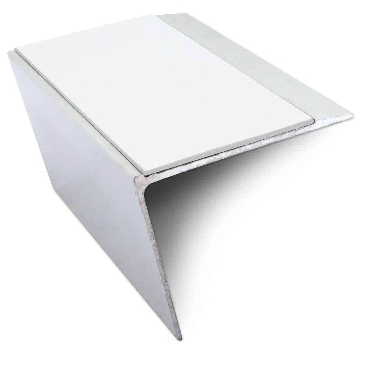  - NSL26 67x55mm DDA Aluminium Non-Slip Stair Nosing Edge Trim - Aluminium