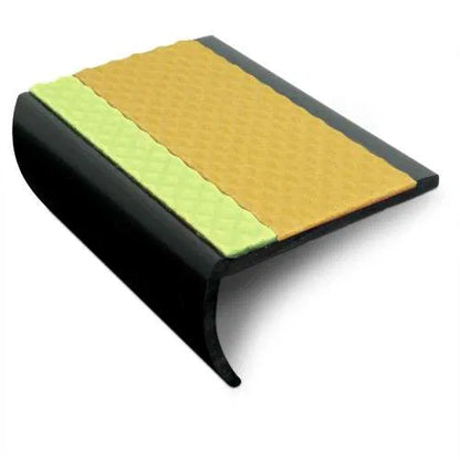 ASB 65x36mm Non-Slip Tredsafe PVC Stair Nosing - Slimline Aluminum - Inova Stair Nosings