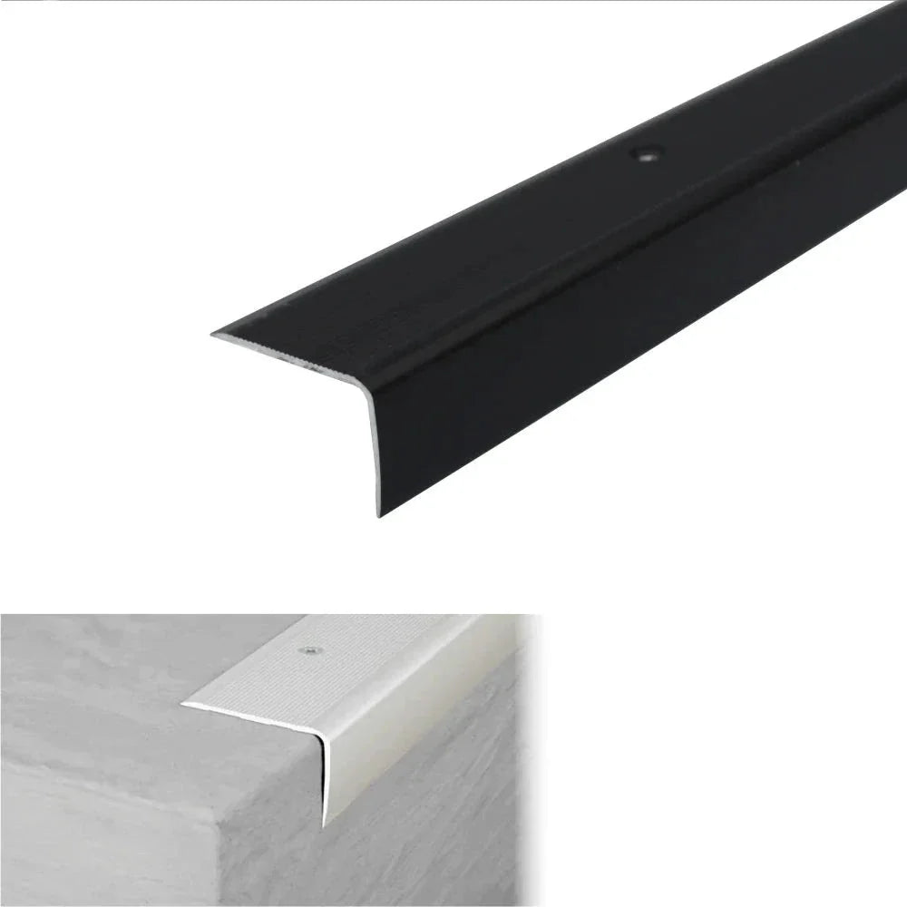 A42 Aluminium Non Slip Stair Nosing Edge Trim 41x26.6mm - Inova Stair Nosings