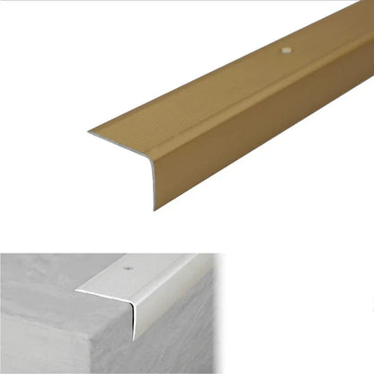 A42 Aluminium Non Slip Stair Nosing Edge Trim 41x26.6mm - Inova Stair Nosings