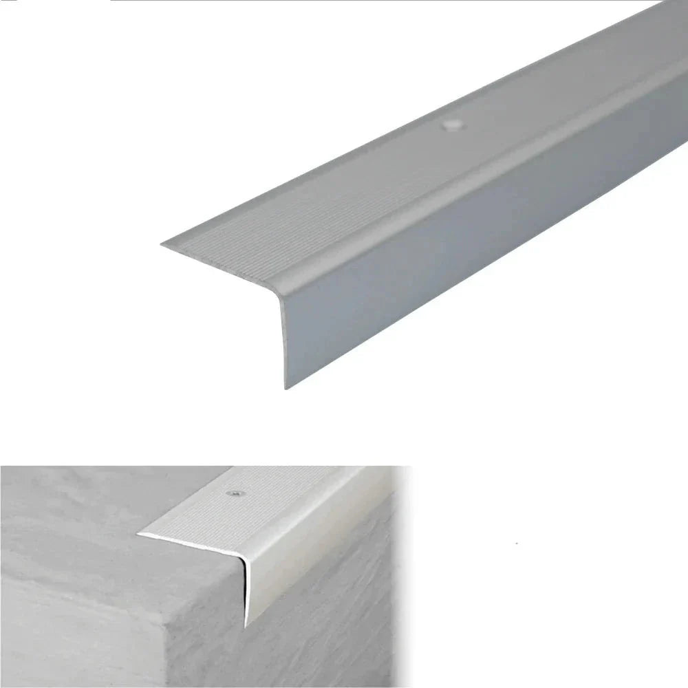 A42 Aluminium Non Slip Stair Nosing Edge Trim 41x26.6mm - Inova Stair Nosings