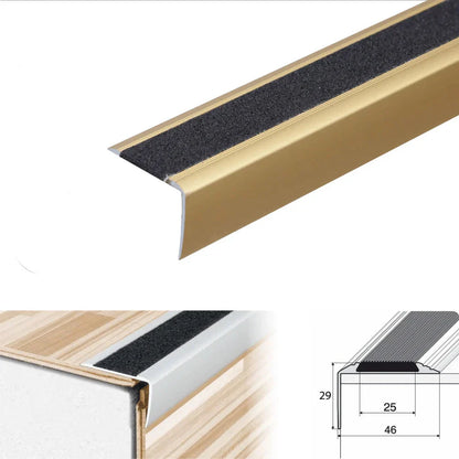 A44 41x26mm Anti-Slip Aluminium Stair Nosing with Grip Tape - Inova Stair Nosings