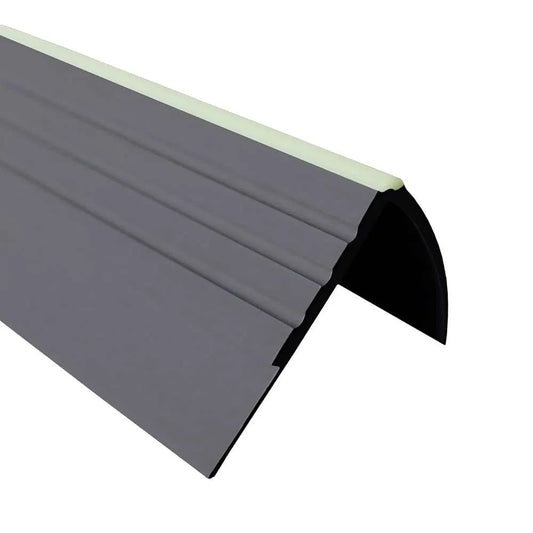 Flexible Luminescent PVC Stair Nosing Non-Slip Glow-in-the-Dark Safety Trim 40x40mm 730-RDFL - Inova Stair Nosings