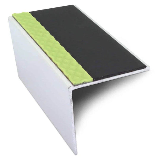  - ASL TredSafe DDA Compliant Non-Slip Aluminum Stair Nosing 57x55mm - Stair Nosing