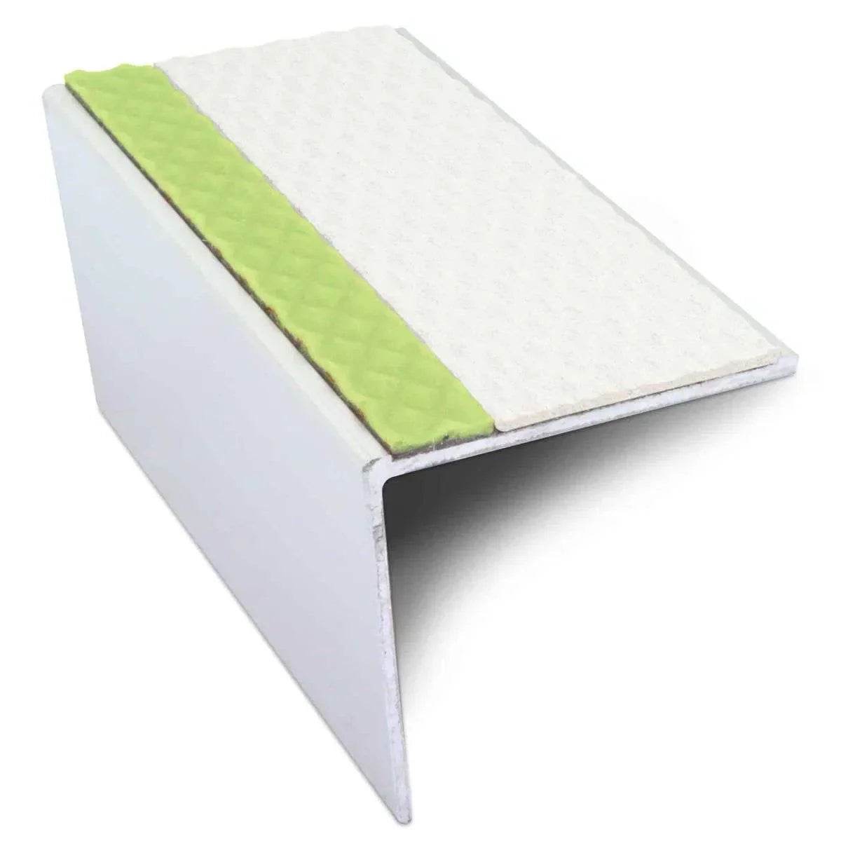  - ASL TredSafe DDA Compliant Non-Slip Aluminum Stair Nosing 57x55mm - Stair Nosing