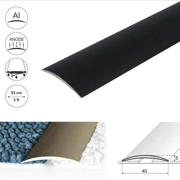  - A13 Anodised Aluminium Self Adhesive Door Threshold Strip - Aluminium