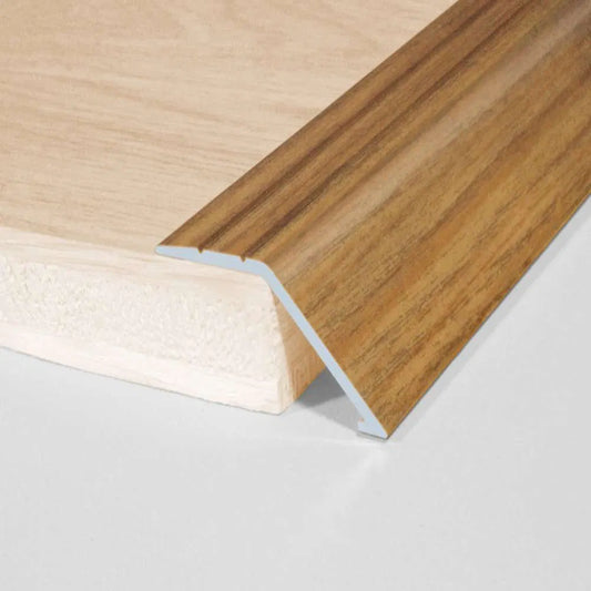 A47 Aluminium Wood Effect Self Adhesive Door Threshold Ramp Profile - Inova Stair Nosings