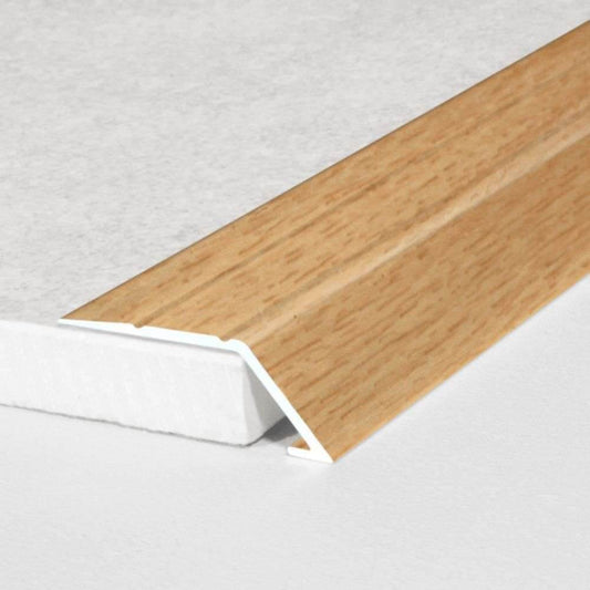  - A45 Aluminium Wood Effect Self Adhesive Door Threshold Ramp Profile - Ramp profile