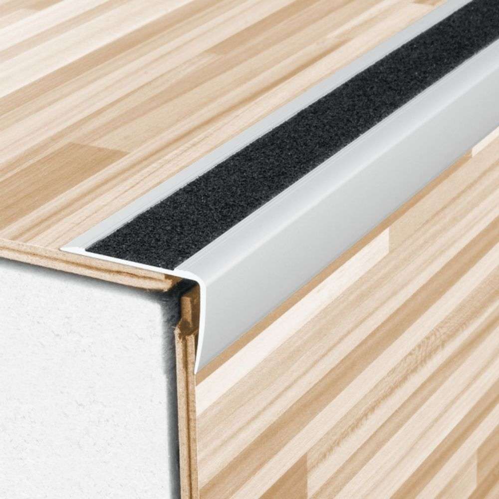 A44 41x26mm Anti-Slip Aluminium Stair Nosing with Grip Tape - Inova Stair Nosings