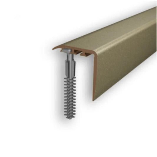  - D-K0300 PVC Wood Effect Stair Nosing Edge Trim 25x25mm - Stair Nosing