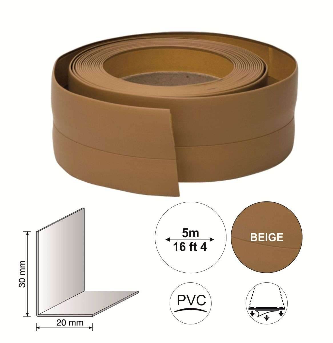  - Self-Adhesive Flexible PVC Skirting Board – Easy Install UPVC Trim - 