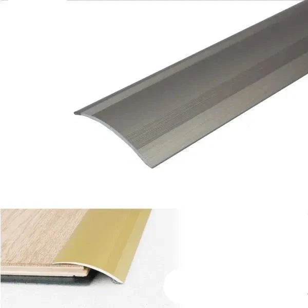  - 61mm Anodized Aluminum Self-Adhesive Door Threshold Ramp (A49) - Aluminium