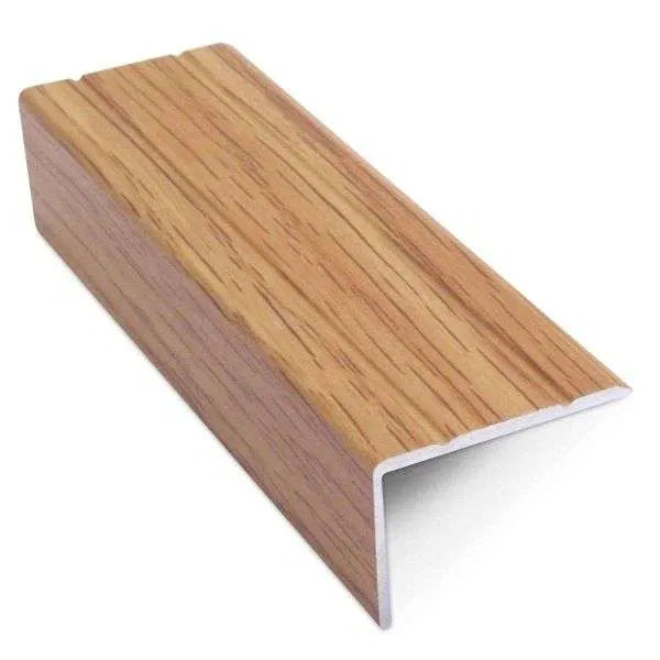 NAS Aluminium Retro-Fit Self-Adhesive Stair Nosing Non-Slip Step Edge Trim 25x10mm - Inova Stair Nosings