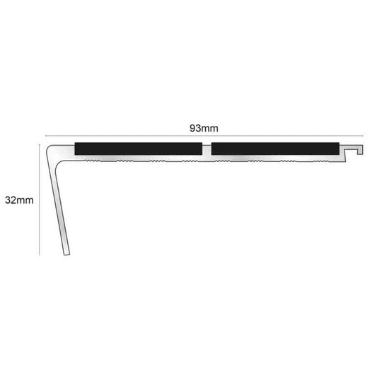  - Non-Slip NHD12 Stair Nosing - Safe & Durable Edge Trim - Stair Nosing