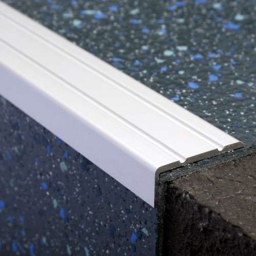 NAS Aluminium Retro-Fit Self-Adhesive Stair Nosing Non-Slip Step Edge Trim 30x20mm - Inova Stair Nosings